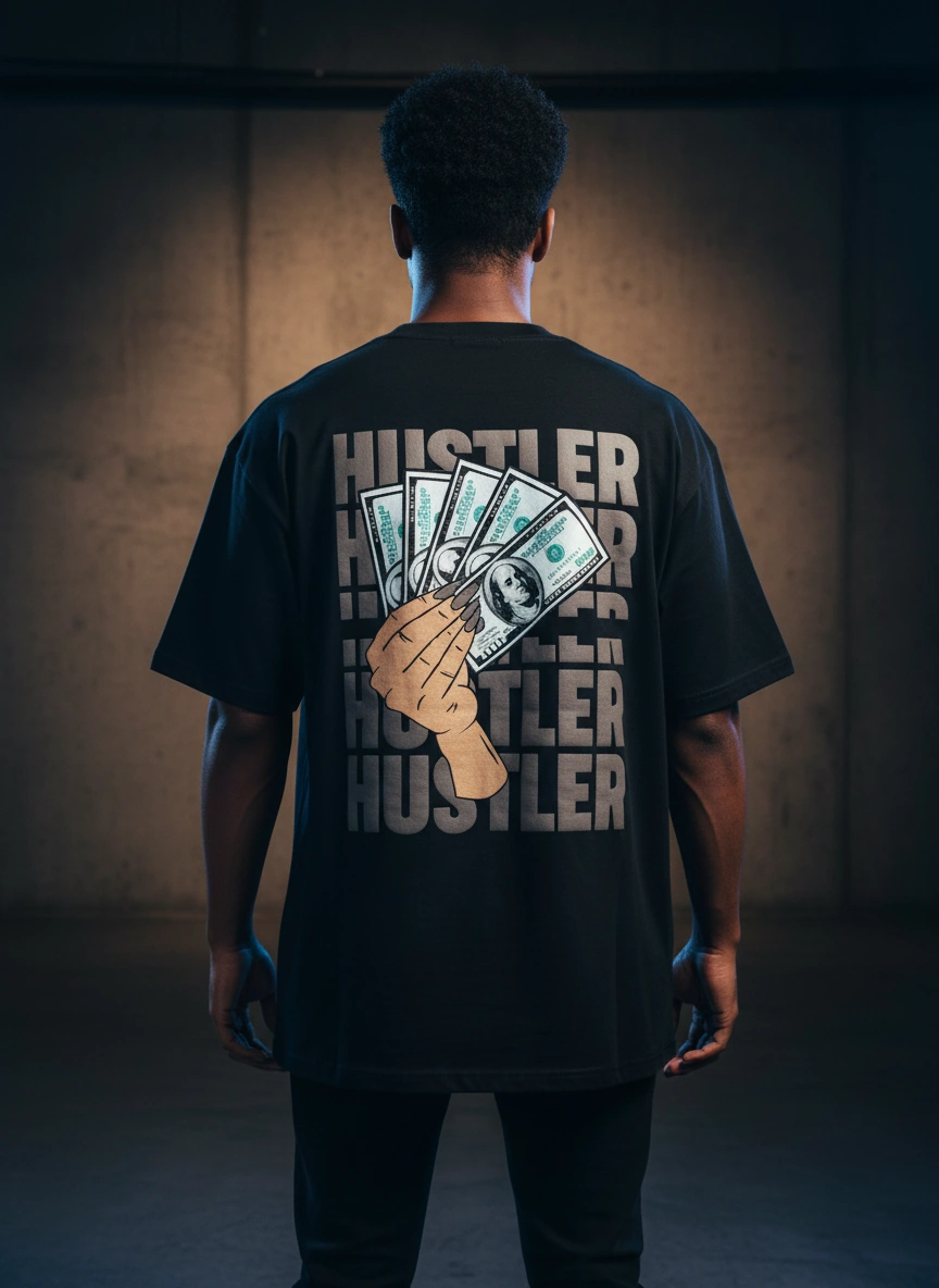 Create — Drop-Shoulder Tee (Back View)