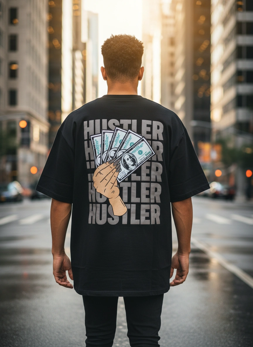 Create — Drop-Shoulder Tee (Back View)